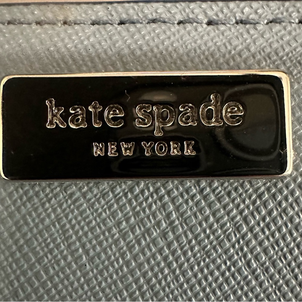 NWT/Kate Spade New York Laurel Way Stacy Leather Wallet/ Blue Dawn - Picture 7 of 13